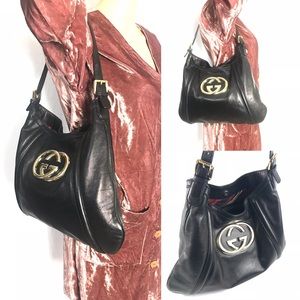 Authentic Gucci leather hobo